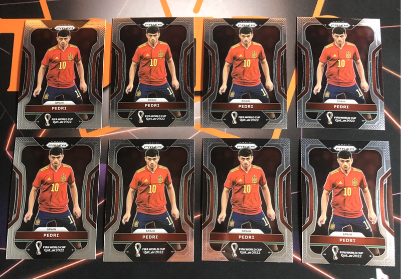 Pedri Very RARE World Cup PRIZM 2022 soccer trading card