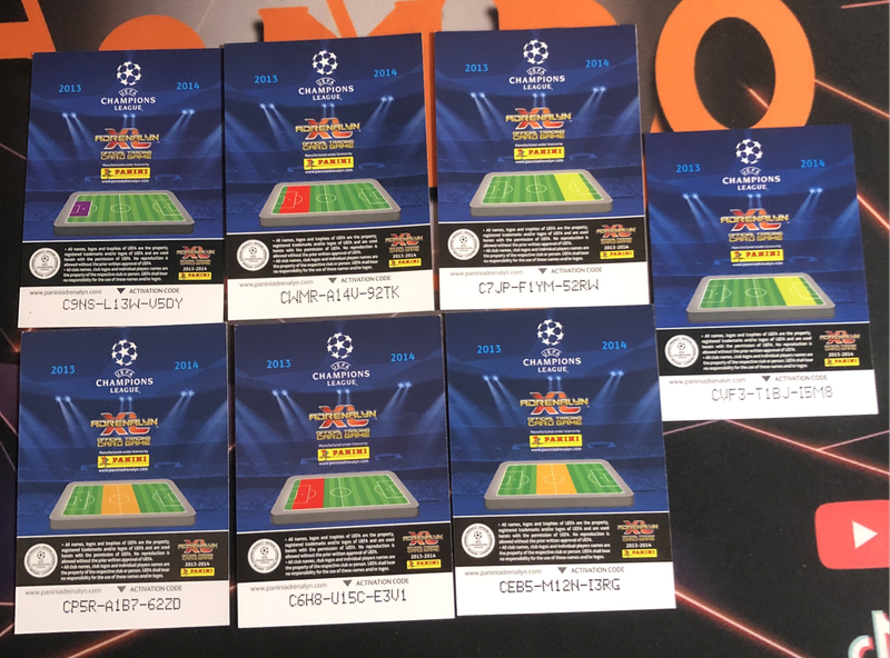 Rare Barcelona BUNDLE of 7 Champions league 2013 soccer trading cards 