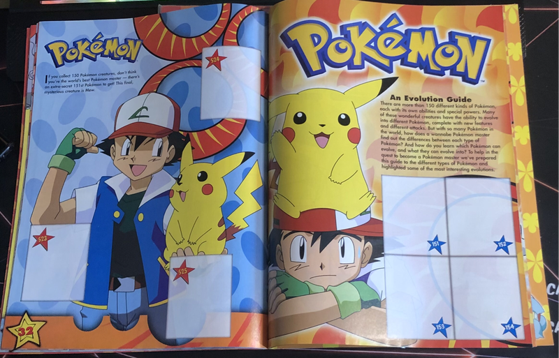 VINTAGE Pokemon Topps Merlin 1999 Series 1 SUPER rare EMPTY  Sticker album (EXCELLENT Condition)