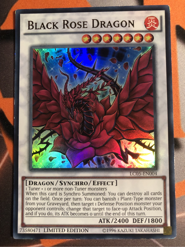 Black Rose Dragon LC05-EN004 Yugioh trading card