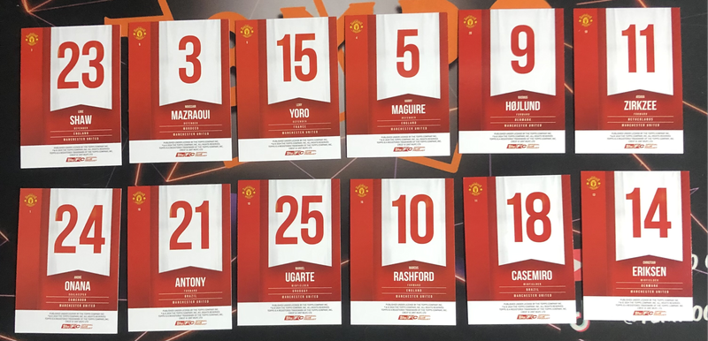 NEW Man United BUNDLE of 12, 2025 Soccer trading cards