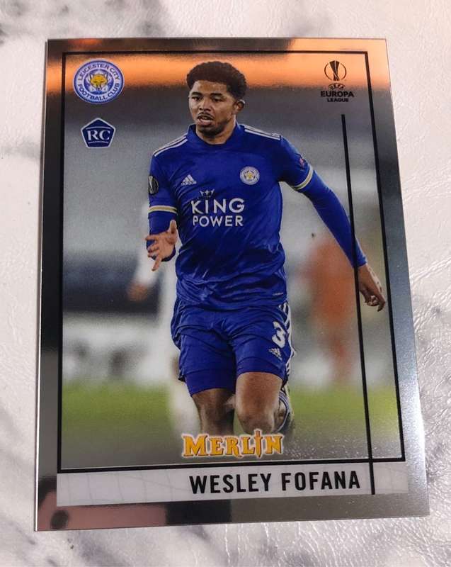 Wesley Fofana ROOKIE Topps Merlin 2021 Soccer trading card