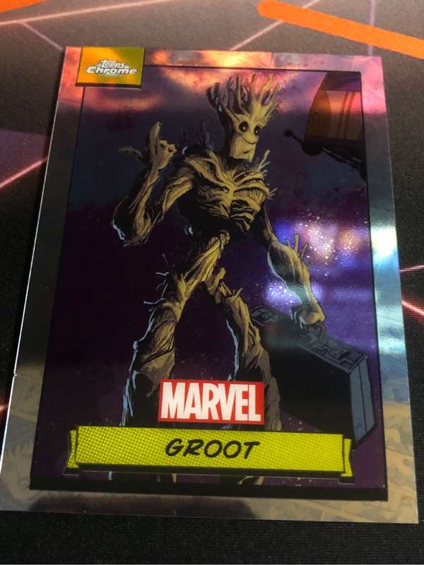 GROOT Topps Chrome 2024 Marvel trading card