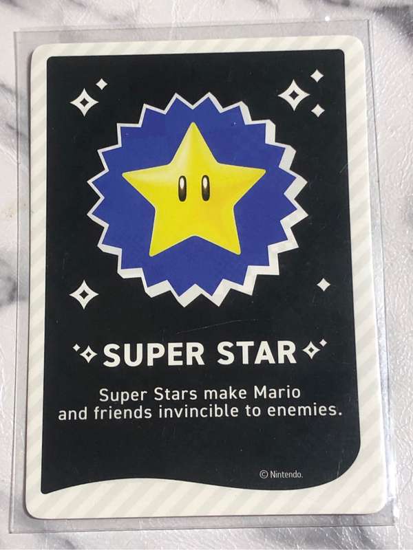Superstar Mario Wonder REFRACTOR Very Rare trading card 2023
