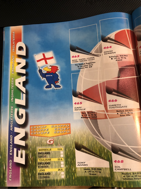 VINTAGE 1998 France Soccer World Cup EMPTY Sticker album (EXCELLENT Condition)