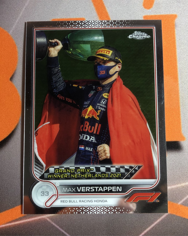 Max Verstappen RARE Formula One 2022 Topps Chrome F1 trading card