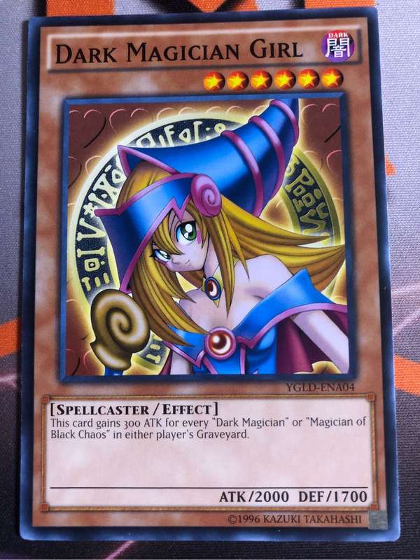 Dark Magician Girl YGLD-ENA04 Common YuGiOh trading card