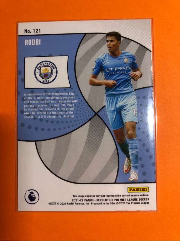 Rodri Panini REVOLUTION 2021 Soccer trading card