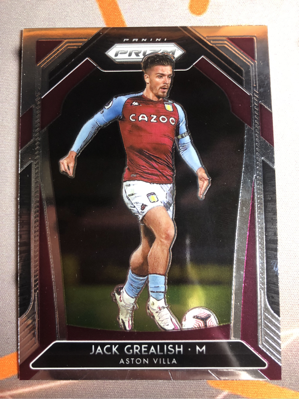 Jack Grealish RARE 2020 Prizm soccer trading card