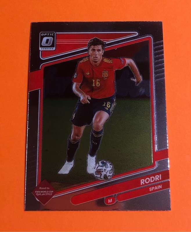 Rodri Donruss OPTIC 2021 Soccer trading card