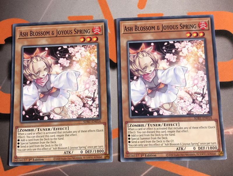 Ash Blossom & Joyous Spring SDBT-EN014 Yugioh trading card