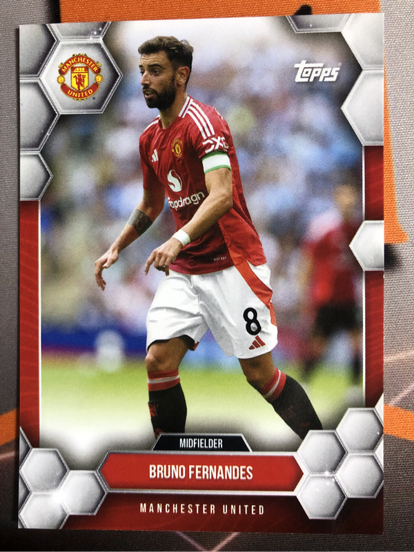Bruno Fernandes Man United 2025 Soccer trading card