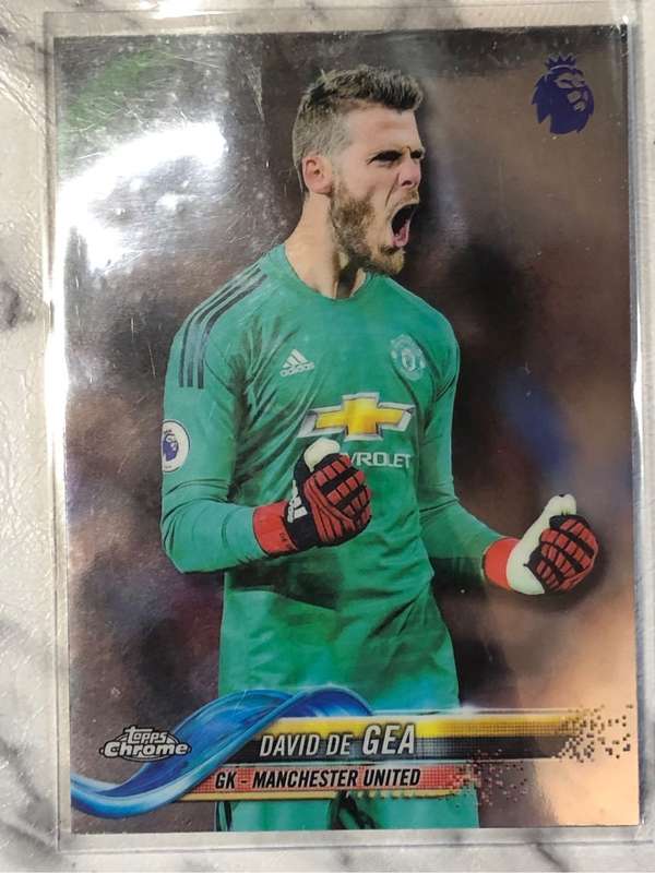 David De Gea English Premier League Topps chrome 2019 soccer trading card