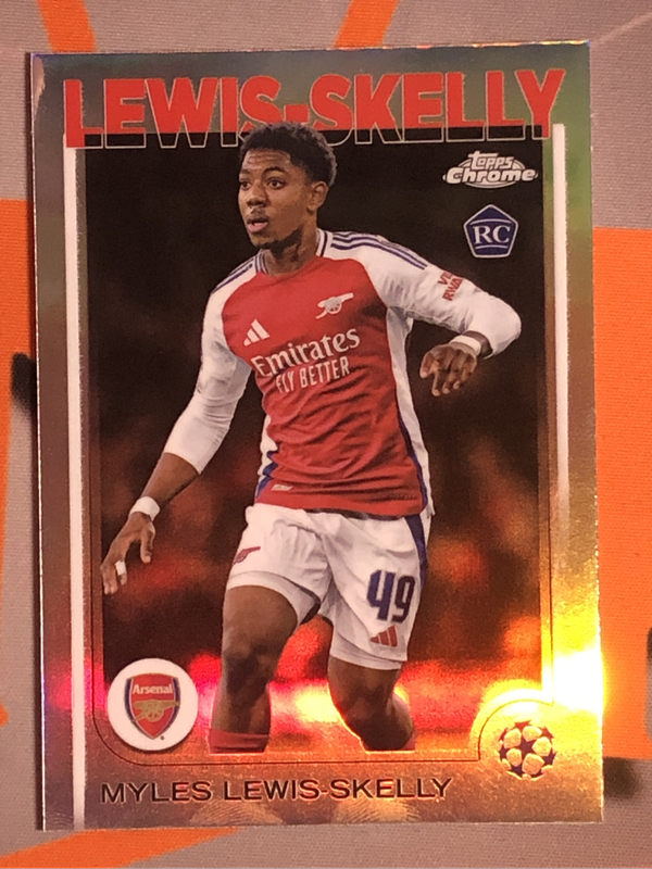 Miles Lewis Skelly Rookie REFRACTOR Topps 2025 soccer trading card