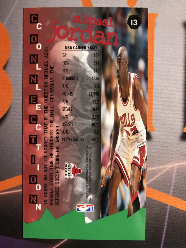 Michael Jordan NBA 1995 VINTAGE Basketball trading card