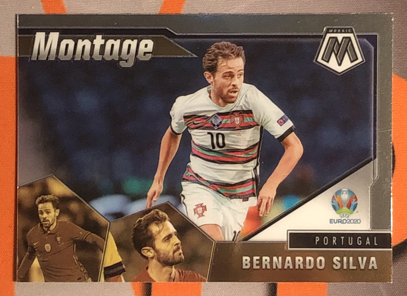Bernado Silva 2020 MONTAGE Mosaic Euros 2020 soccer trading card