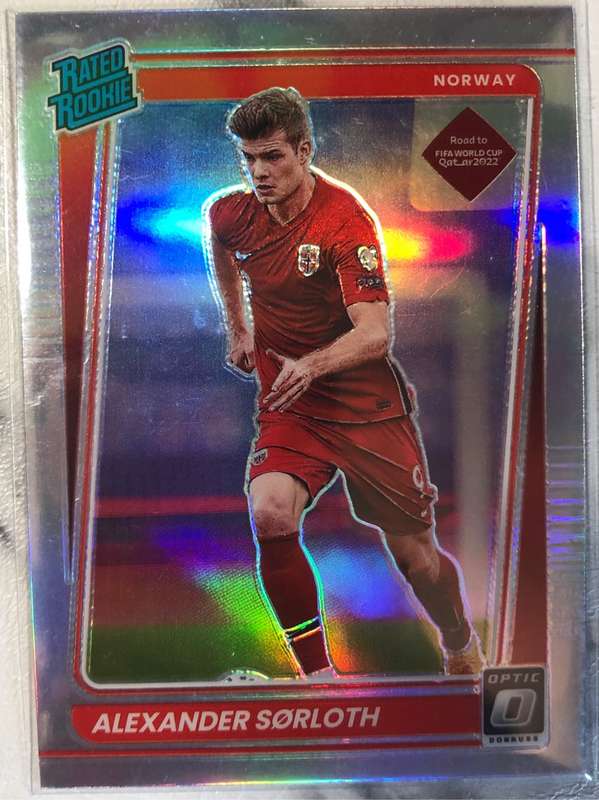 Alexander Sorloth ROOKIE REFRACTOR Donruss Optic 2021 soccer trading card