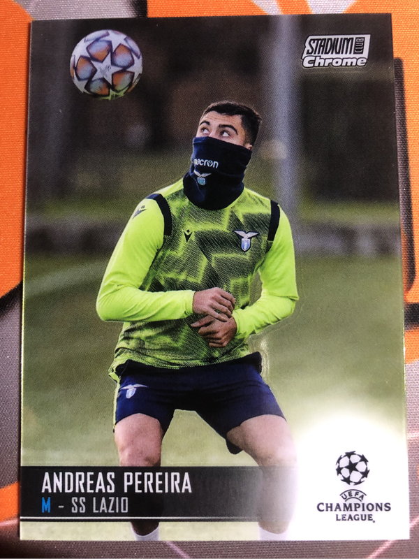 Andreas Pereira Stadium club chrome 2021 soccer trading card