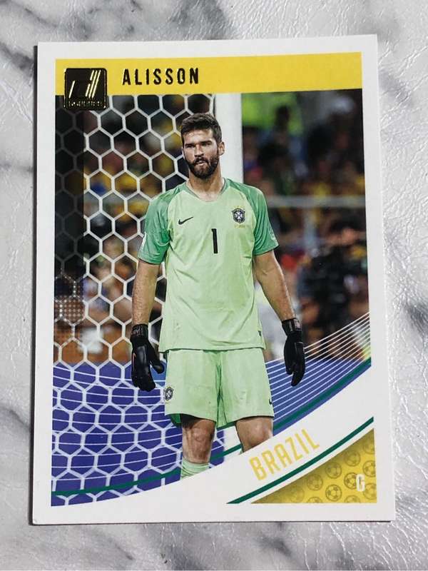 Alisson super RARE 2019 Donruss Soccer trading card