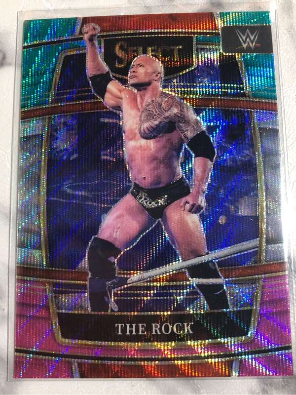 The Rock Very RARE Variant WWE Select 2022 trading card