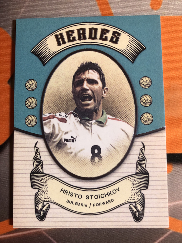 Hristo Stoichkov NUMBERED out of 250 HEROES FUTERA High End Soccer trading card 