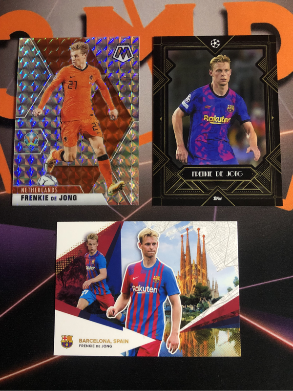 Frenkie De Jong RARE Discounted BUNDLE of 3 Soccer trading cards