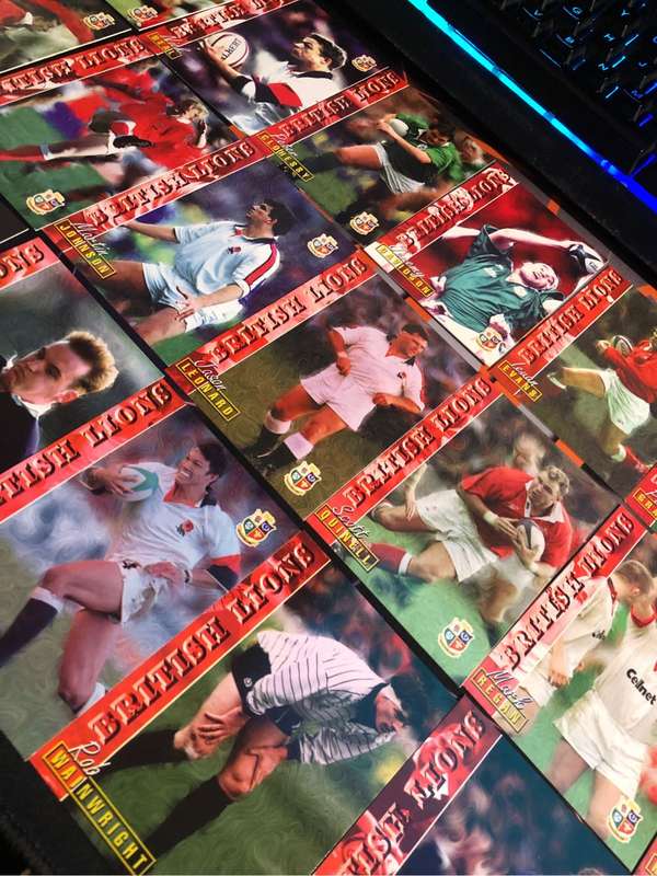 Great British Lions Rugby 23 of 25 ALMOST COMPLETE SET 1997 Rugby trading cards