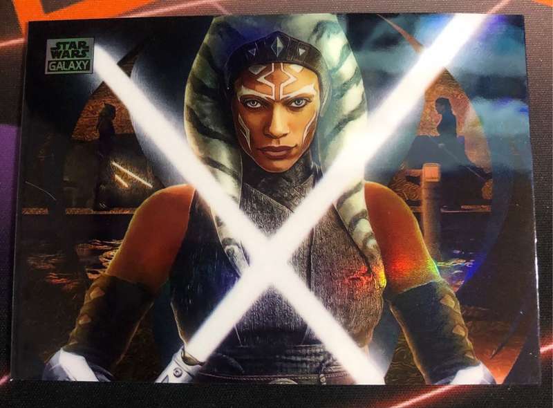 Ashoka Returns RARE REFRACTOR Topps Star Wars Galaxy trading card