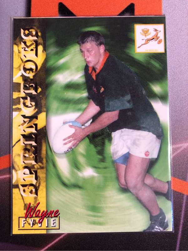 Wayne Fyvie RARE Springbok 1997 Rugby trading card