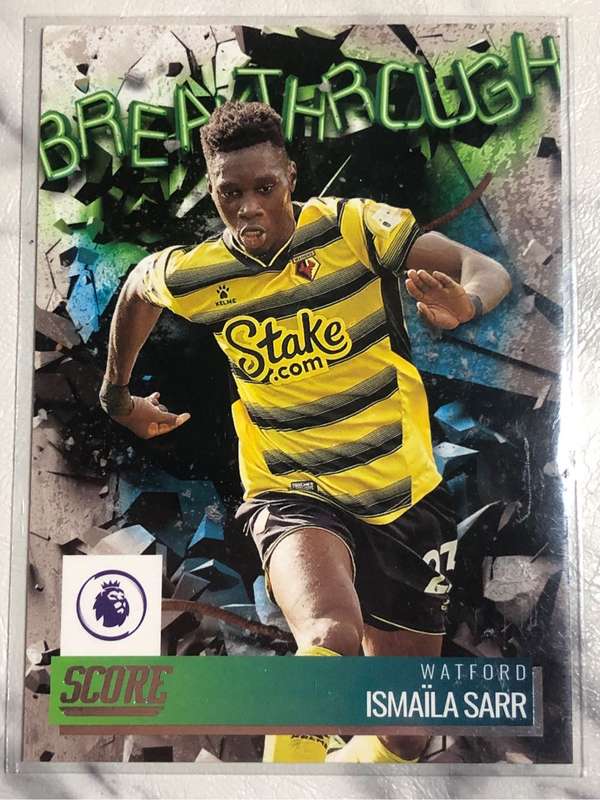 Ismaila Saar BREAKTHROUGH Score 2021 Soccer trading card