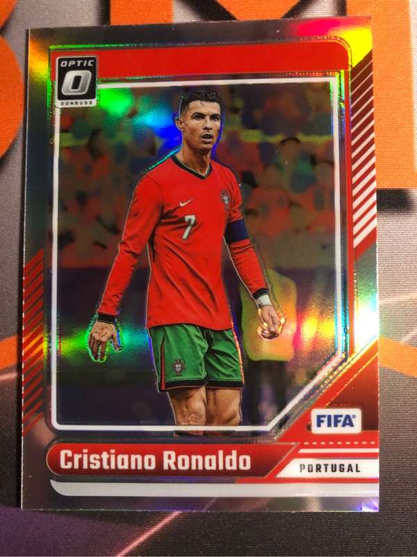 Cristiano Ronaldo REFRACTOR Donruss NEW Premium 2024-2025 Soccer trading card
