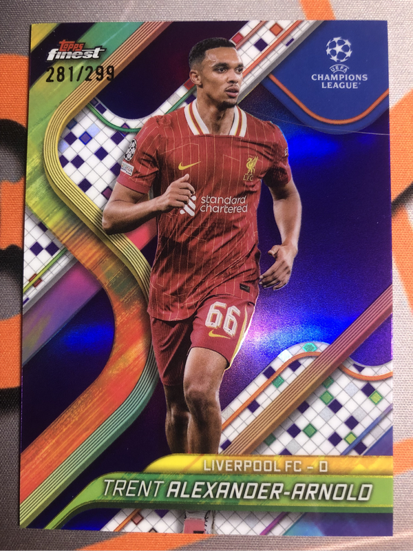 Trent Alexander Arnold NUMBERED out of 299 Liverpool NEW Topps Finest 2025 soccer trading card