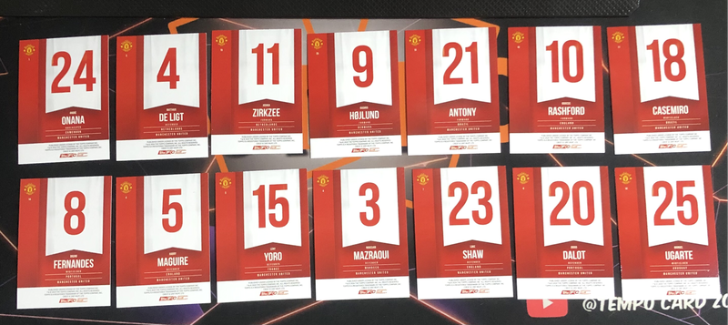 NEW Man United BUNDLE of 14 2025 Soccer trading cards