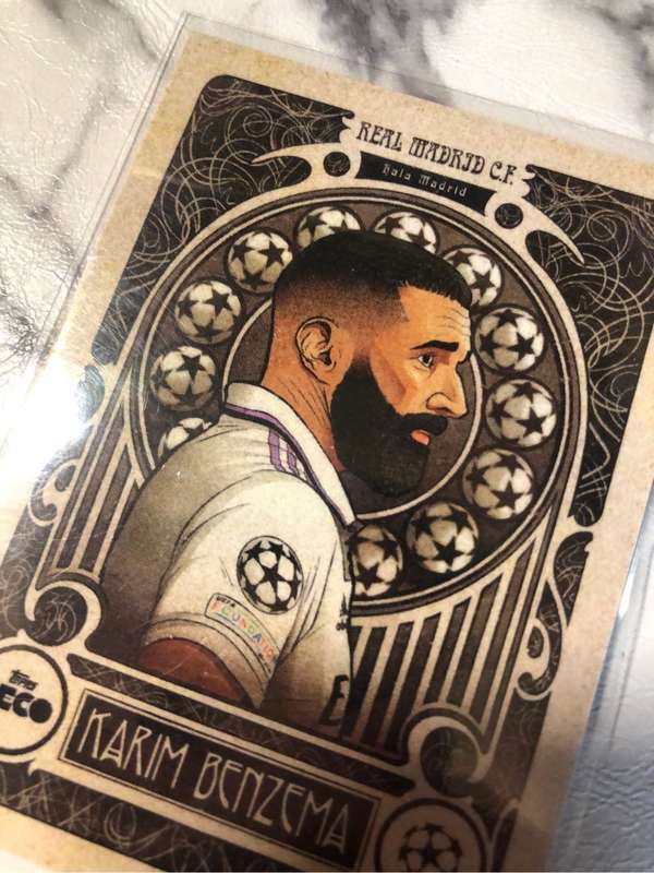 Karin Benzema ARTISTRY Topps Deco 2022 RARE soccer trading card