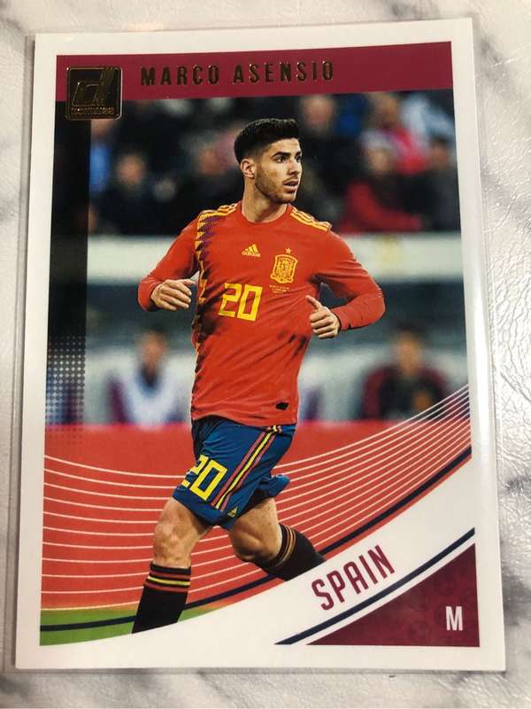 Marco Asensio Very RARE Donruss 2018 Soccer trading card