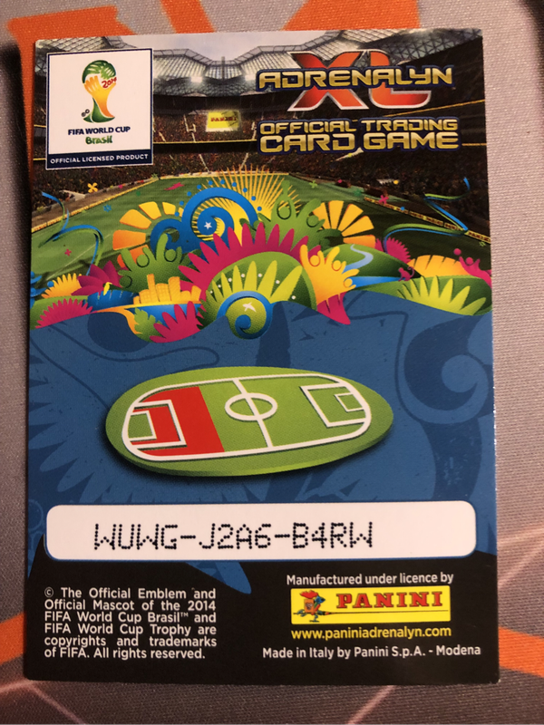 Dani Alves LIMITED Edition Top Master  2014 XL Adrenalyne RARE World cup soccer trading card