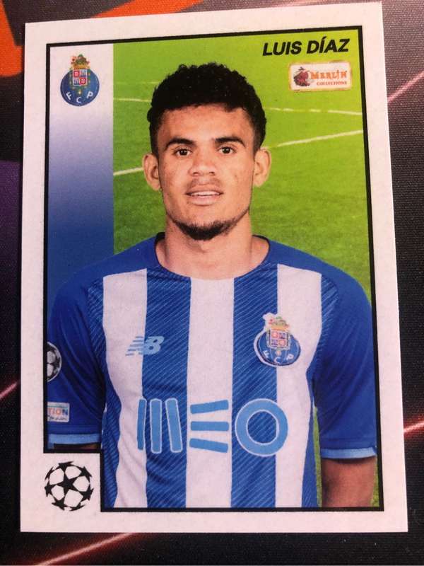 Luis Diaz Topps Merlin 97 Heritage 2022 soccer trading card