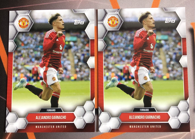 Garnacho NEW 2025 Man United Soccer trading card