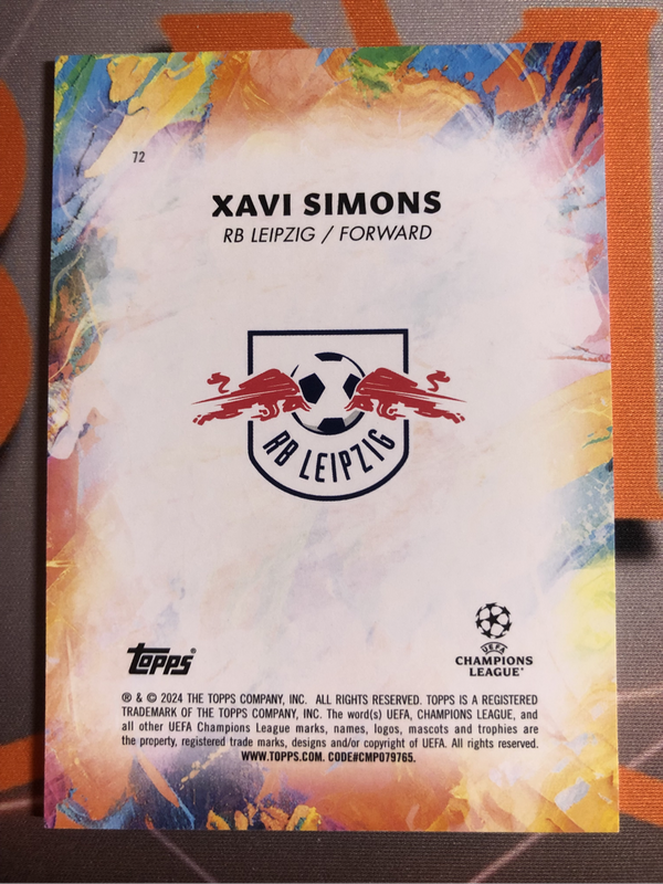 Xavi Simmons Topps INCEPTION Soccer trading card