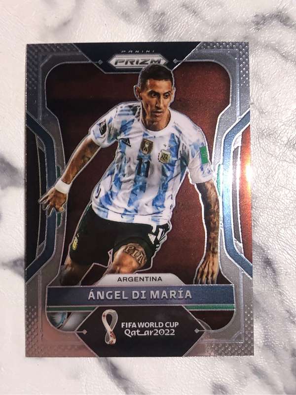 Angel Di Maria World Cup PRIZM 2022 soccer trading card