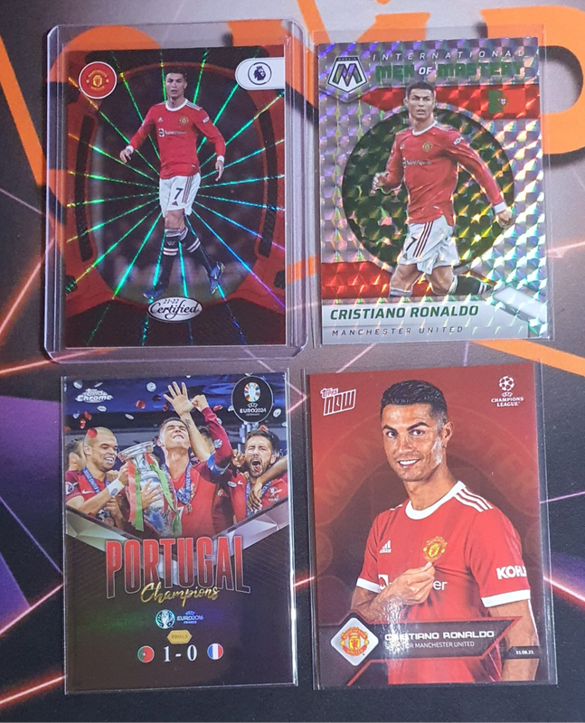 Custom CR7 Ronaldo BUNDLE 4 Soccer trading cards 