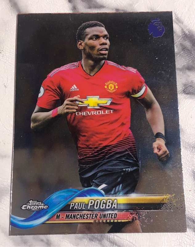 Paul Pogba Topps EPL Man United 2019 Soccer trading card
