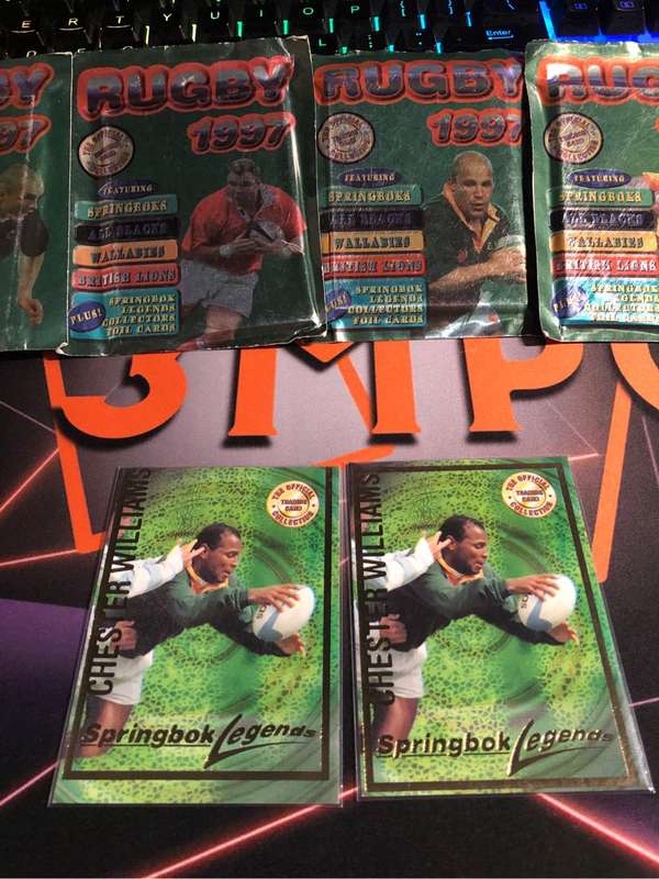 Chester Williams Springbok Legends 1997 Rugby trading card