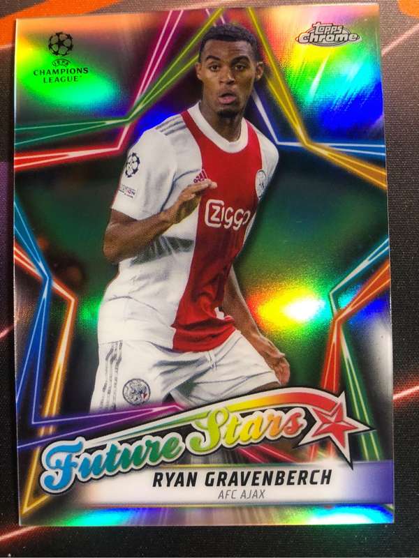 Ryan Gravenberch TOPPS REFRACTOR 2022 Soccer trading card