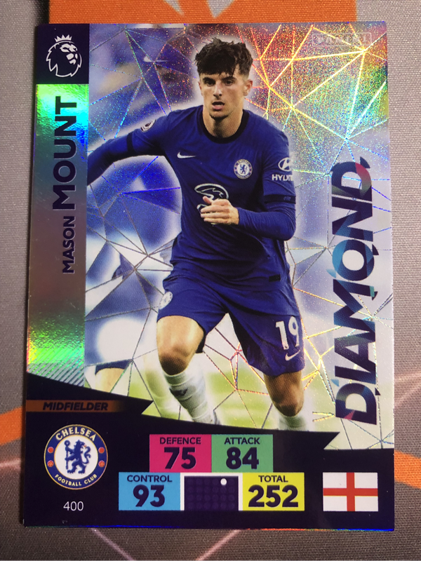 Mason mount XL Adrenalyne DIAMOND 2020 Soccer trading cards