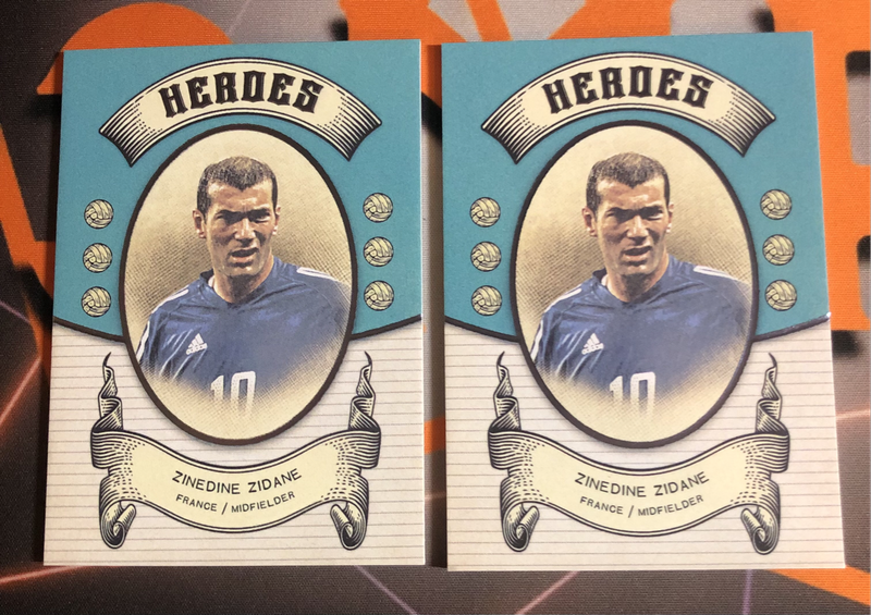 Zinedine Zidane NUMBERED out of 250 HEROES FUTERA High End Soccer trading card