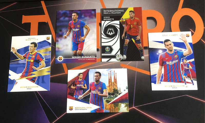 Sergio Busquets DISCOUNTED Rare BUNDLE of 5 Soccer trading cards