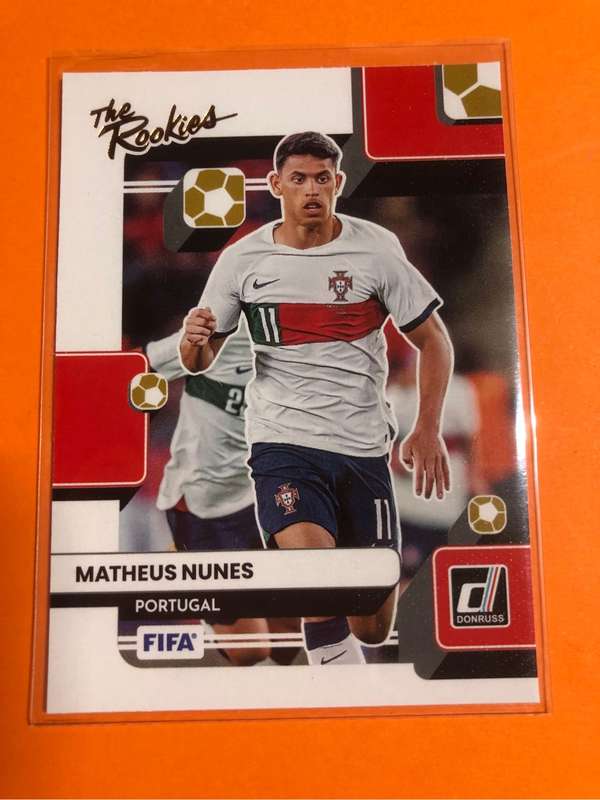 Matheus Nunes ROOKIE Donruss 2022 soccer trading card