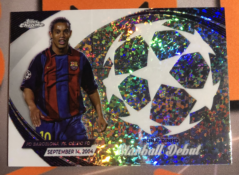 Ronaldinho Topps Chrome STARBALL Debut 2024 Soccer trading card