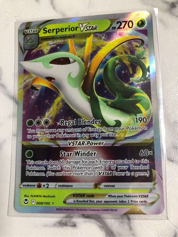 Serperior V & VSTAR Bundle of 2 Pokemon trading cards